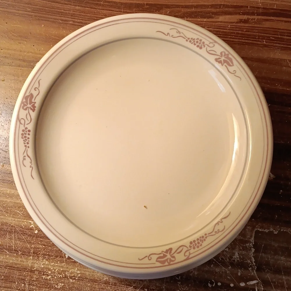 Homer Laughlin restaurant ware salad dessert plates set of 3